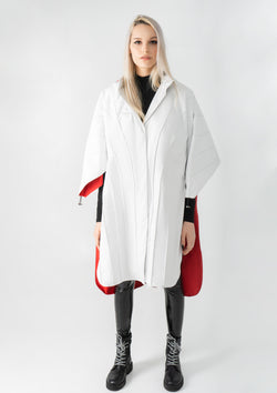 Women's White M87 Raincoat | Generation II
